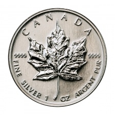 Kanada 5 Dollár 1999 1 UNCIA színezüst Maple Leaf