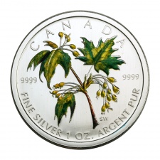 Kanada 5 Dollár 2003 1 UNCIA színezüst Nyári Maple Leaf 