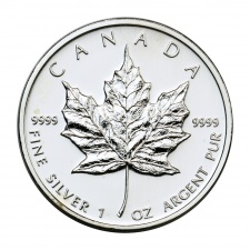 Kanada 5 Dollár 2007 1 UNCIA színezüst Maple Leaf