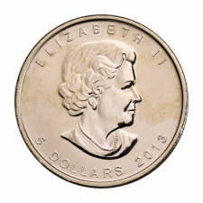 Kanada 5 Dollár 2013 1 UNCIA színezüst Maple Leaf 25. évforduló