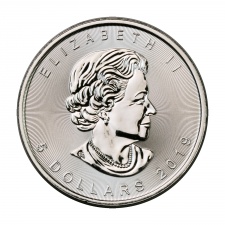 Kanada 5 Dollár 2019 1 UNCIA színezüst Maple Leaf