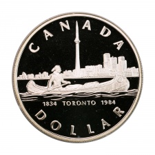 Kanada ezüst 1 Dollár 1984 Toronto PP