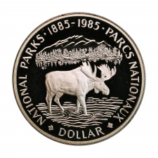 Kanada ezüst 1 Dollár 1985 Nemzeti Parkok PP