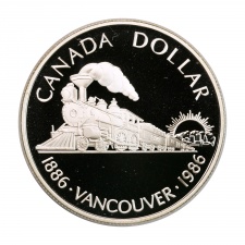 Kanada ezüst 1 Dollár 1986 Vancouver PP