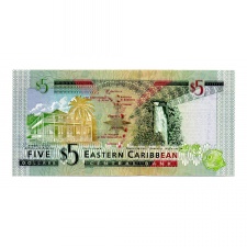Kelet-karibi Államok 5 Dollár Bankjegy 2003 P42v