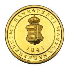 Kereskedelmi Bank Rt. arany emlékérem 1841-1991