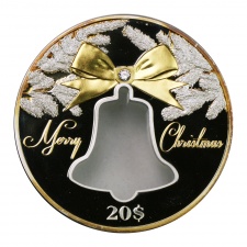 Kiribati 20 Dollár 2013 Christmas Bell 2 UNCIA ezüst érem szett 