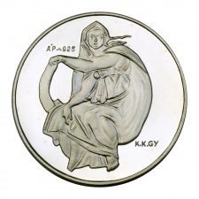 Kiss Kovács Gyula Michelangelo ezüst emlékérem ÁP925