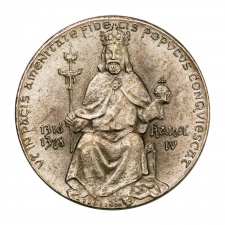 Knobloch Milán: IV Károly halálának 600 évf. emlékérem 1978