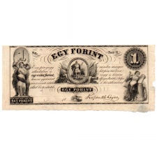 Kossuth 1 Forint 1852 Philadelphia H sorozat