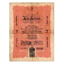 Kossuth 2 Forint Bankjegy 1848 VG