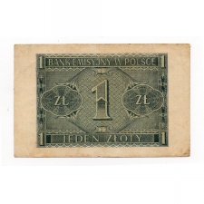 Lengyelország 1 Zloty Bankjegy 1941 P99b M99b