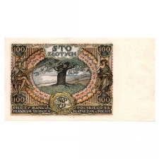 Lengyelország 100 Zloty Bankjegy 1934 P75a M75