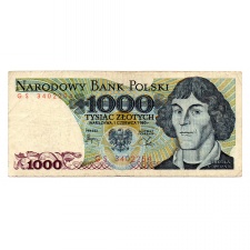 Lengyelország 1000 Zloty Bankjegy 1982 P146c L162b