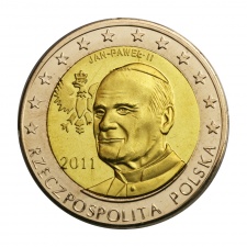 Lengyelország 2 Euro 2011 Próbaveret II. János Pál pápa