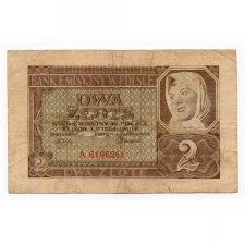 Lengyelország 2 Zloty Bankjegy 1940 P92 M92