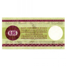 Lengyelország 5 Cent Bankjegy 1979 PSFX36 MB26b