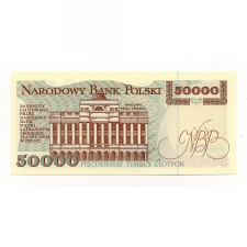 Lengyelország 50000 Zloty Bankjegy 1993 P159a L191a A sorozat