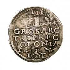 Lengyelország III. Zsigmond (Vasa) 3 Garas Trojak 1594 Poznan