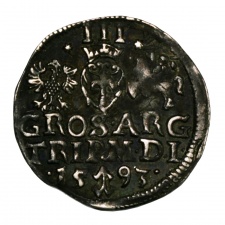 Lengyelország III. Zsigmond (Vasa) 3 Groschen 1593 Vilnius