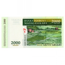 Madagaszkár 2000 Ariary Bankjegy 2003 P83