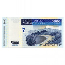 Madagaszkár 5000 Ariary Bankjegy 2009 P91b