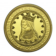Magyar Aranyóriások sorozat 6 Aranydukát Szent Erzsébet 1619 UV