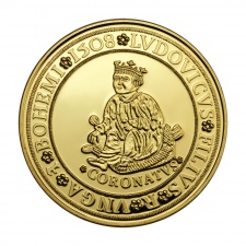 Magyar Aranyóriások II Lajos koronázási aranyérem 1544 UV