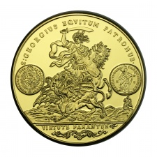 Magyar Aranyóriások sorozat III. Károly Szent György érme 1738