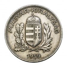 Magyar Királyság 1 Pengő 1939 gVF