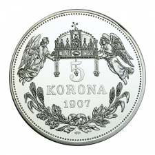 Magyarok Krónikája 5 Korona 1907 K-B utánveret Kossuth Lajos