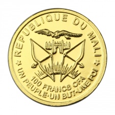 Mali 100 Frank 2016 PP Lourdes arany érme Au999 