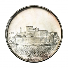 Málta ezüst 2 Font 1972