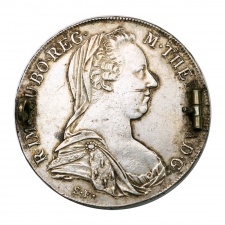 Mária Terézia Tallér 1780 SF.bross - melltűnek alakítva