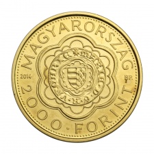 Mária aranyforintja 2000 Forint 2014