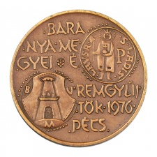 MÉE 900 éves a Dukász korona emlékérem Pécs 1976