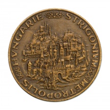 MÉE Esztergom bronz emlékérem 1974 Budapest