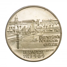 MÉE IV. Vándorgyűlés ezüst emlékérem 1973 Budapest