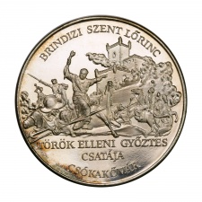 MÉE Móri Kapucinus rend ezüstözött bronz emlékérem 1995 Mór