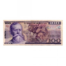 Mexikó 100 Peso Bankjegy 1981 P74b