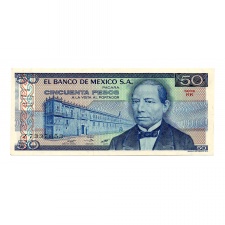 Mexikó 50 Peso Bankjegy 1981 P73