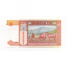 Mongólia 5 Tugrik Bankjegy 1993 P53