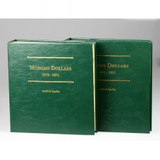 Morgan Dollár Érmegyűjtői album két kötetes 1878-1921