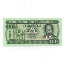 Mozambik 100 Metical Bankjegy 1989 P130c