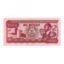 Mozambik 1000 Metical Bankjegy 1989 P132c