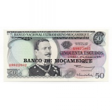 Mozambik 50 Escudó Bankjegy 1976 P116a