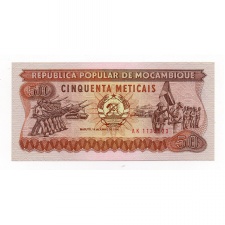 Mozambik 50 Metical Bankjegy 1986 P129b