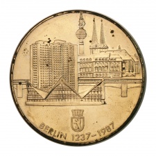 NDK fővárosa Berlin 750 éves 1237-1987 emlékérem 1987