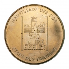 NDK fővárosa Berlin 750 éves 1237-1987 emlékérem 1987