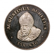 NSZK színezüst Szent Augustine Tallér 1973 PP Ag999
